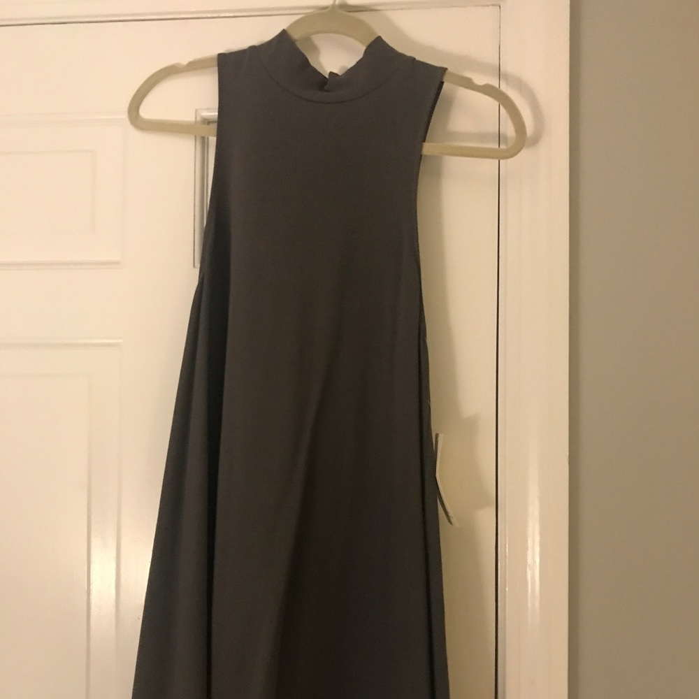Gray shift dress